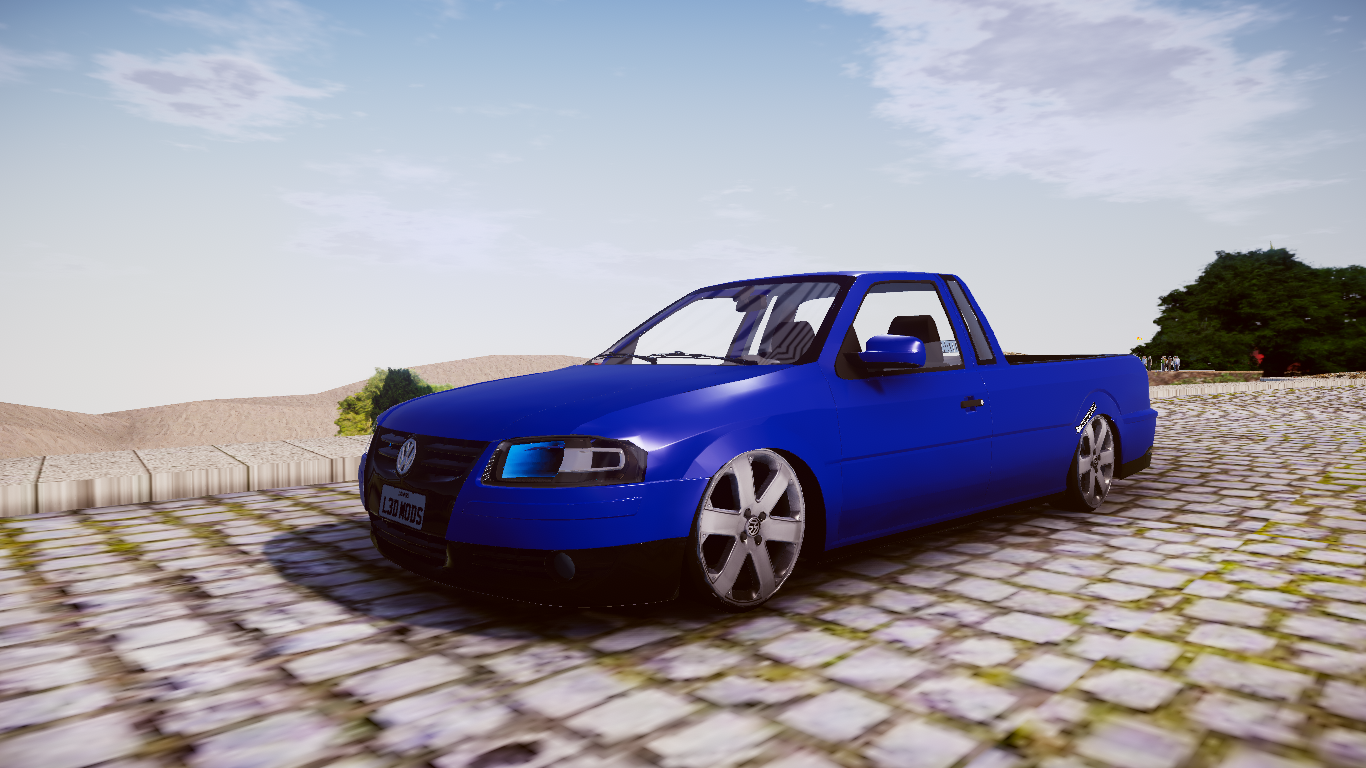 Volkswagen Saveiro G4 Titan Azul Baixa Nas Rodas Da Cross PC Fraco