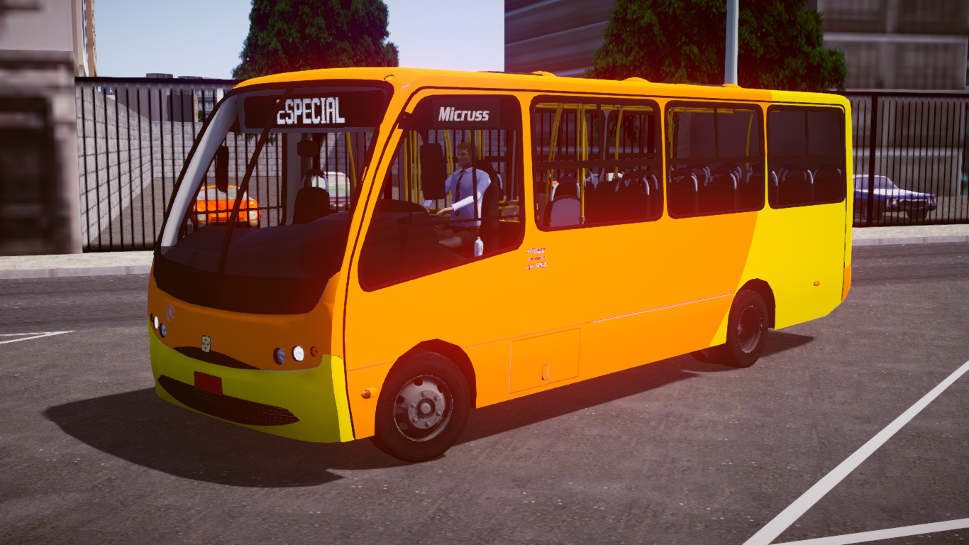 Busscar Micruss 1999 MB LO-914 para o Proton Bus Simulator/Road